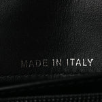 Patent Quilted Wallet On Removable Chain WOC Black