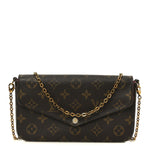 Monogram Pochette Felicie Chain Wallet Fuchsia