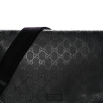 Imprime Monogram Medium Double Buckle Flap Messenger Bag Black