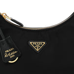 Tessuto Nylon Saffiano Mini Re-Edition 2005 Bag Black