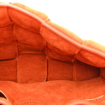 Suede Maxi Intrecciato Padded Chain Cassette Crossbody Bag Maple
