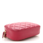Caviar Quilted Camera Case Dark Pink