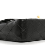 Lambskin Quilted Medium Single Flap Black