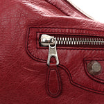 Agneau Giant 12 Silver Hardware Day Hobo Cassis