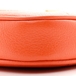 Goatskin Mini Aphrodite Shoulder Bag Orange