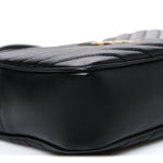 Calfskin Matelasse Monogram Lou Camera Bag Black