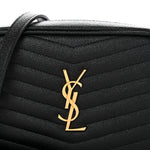 Grain De Poudre Matelasse Monogram Mini Lou Camera Bag Black
