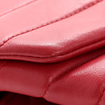 Calfskin Y Quilted Monogram Medium Loulou Chain Satchel Lipstick Red