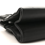 Calfskin Belted Pants Shoulder Bag Black