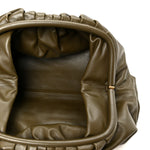 Smooth Butter Calf The Pouch Oversized Clutch Mustard