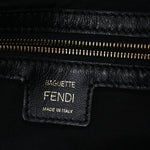 Nappa FF 1974 Embossed Baguette Black