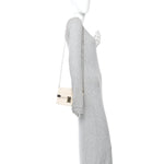 Alligator Trunk Chain Wallet Latte