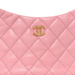 Lambskin Quilted CC Links Hobo Light Pink