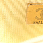 Lambskin Quilted Sweet Camellia Wallet on Chain WOC Yellow