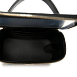 Caviar Quilted Top Handle Long Vanity Black