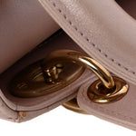 Metallic Lambskin Cannage Mini Lady Dior Lotus