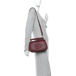 Roxy Calfskin Medium Blondie Top Handle Bag Rosso Ancora