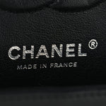 Lambskin Chevron Quilted Small Double Flap Black