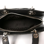 Metallic Calfskin Cannage Stitched Small East West Lady Dior Bronze