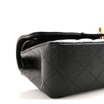 Caviar Quilted Small Double Flap Black