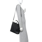 Calfskin Toy Shopping Tote Black