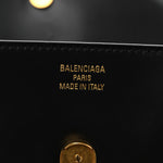 Natural Smooth Calfskin Medium Nano Top Handle Handbag Black
