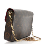 Monogram Pochette Felicie Chain Wallet Fuchsia