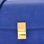 Box Calfskin Medium Classic Box Flap Bag Indigo