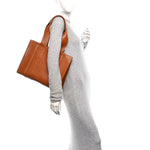 Calfskin Medium Woody Tote Caramel