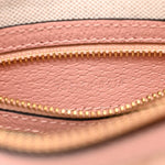 GG Supreme Monogram Textured Calfskin Web Super Mini Ophidia Shoulder Bag Pink