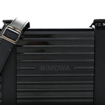 X RIMOWA Aluminum Personal Clutch On Strap Black