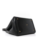 Soft Grainy Calfskin Alltime Medium Handbag Black