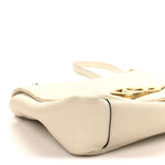 Calfskin Matelasse Medium GG Marmont Shoulder Bag White