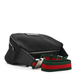 Techno Canvas Web Large Belt Bag Black