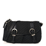 Canvas Diorissimo Buckle Messenger Black