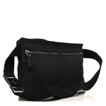GG Monogram Double Pocket Belt Bag Black