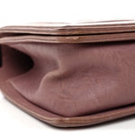 Crumpled Lambskin Medium Studded Boy Flap Pink