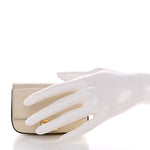 Vitello Vernice Mou Nano Baguette Belt Charm Latte