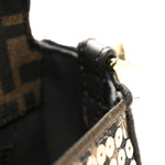 Fabric Jacquard Paillettes Vitello Seta FF 1974 Baguette Testa di Moro Real Ebano