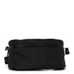 Nylon Monogram Fanny Pack Belt Bag Black