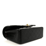 Caviar Quilted Small Double Flap Black