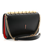 Calfskin Spikes Empire Paloma Clutch Black