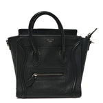 Pebbled Calfskin Nano Luggage Black