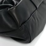 Lambskin Rose Clutch Black