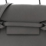 Grained Calfskin Nano Belt Bag Grey