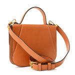 Vitello Barocco Virtus Small Top Handle Shoulder Bag Brown