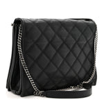 Lambskin Quilted Small Becky Chain Bag Black