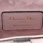 Grained Calfskin Mini Saddle Bag Light Pink