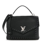 Soft Calfskin My Lockme Studs Black