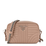 Soft Calfskin Diagramme Camera Bag Cipria